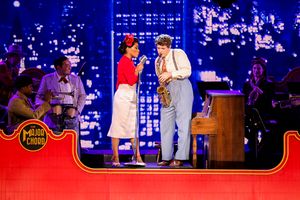 Anna Uzele and Colton Ryan @ BroadwayWorld Anna Uzele and Colton Ryan Photo