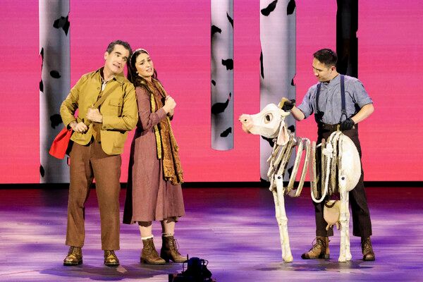 Brian d’Arcy, Sara Bareilles, and Kennedy Kanagawa Photo