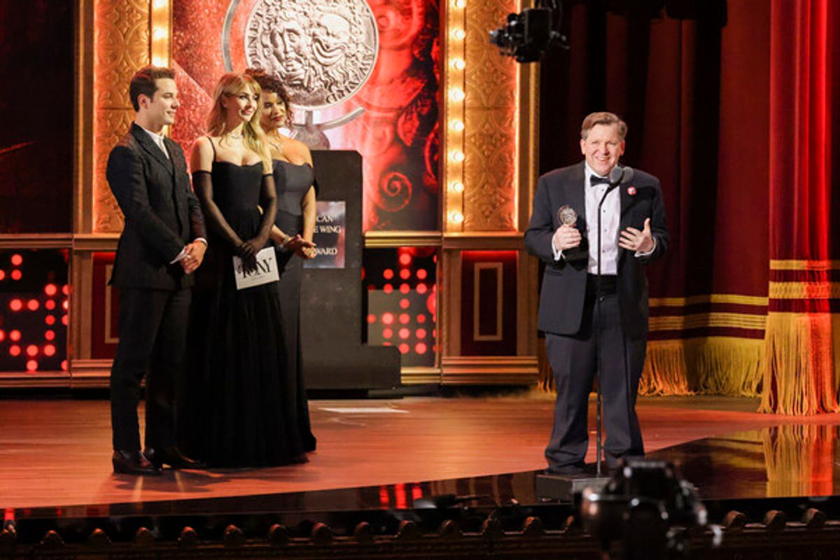 Skylar Astin, Julianne Hough, and David Lindsay-Abaire at 