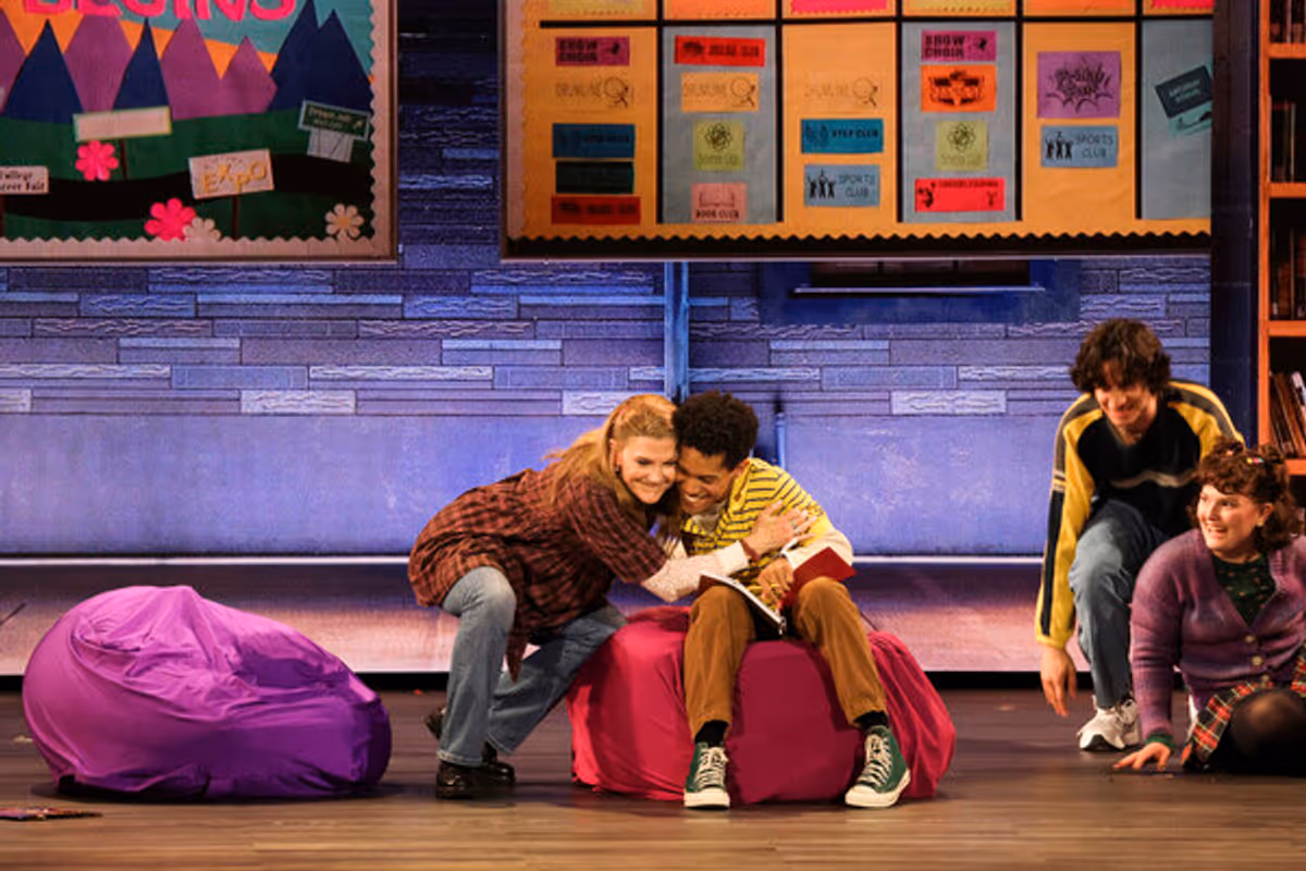 Victoria Clark, Justin Cooley and the cast of Kimberly Akimbo at 