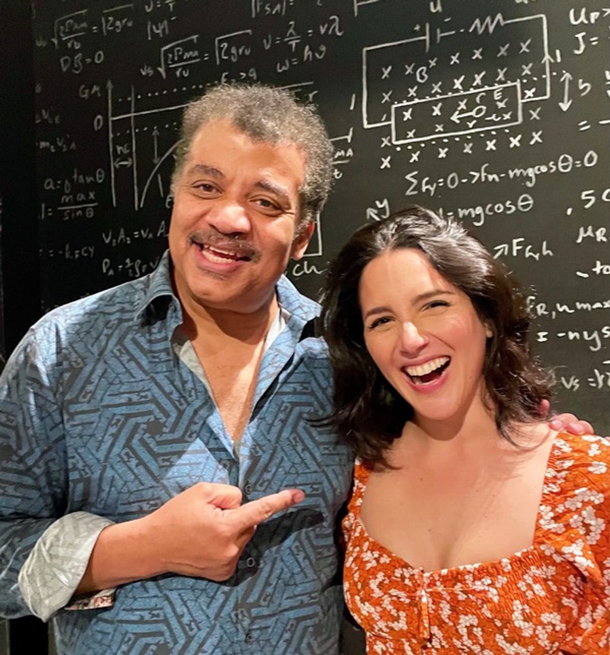 Neil deGrasse Tyson and Samantha Massell
 at 