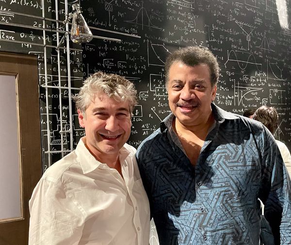 Director Scott Schwartz and Neil deGrasse Tyson
 Photo