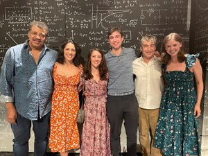 Neil deGrasse Tyson, Samantha Massell, Emilie Stanton, Josh Franklin, Scott Schwartz, Photo