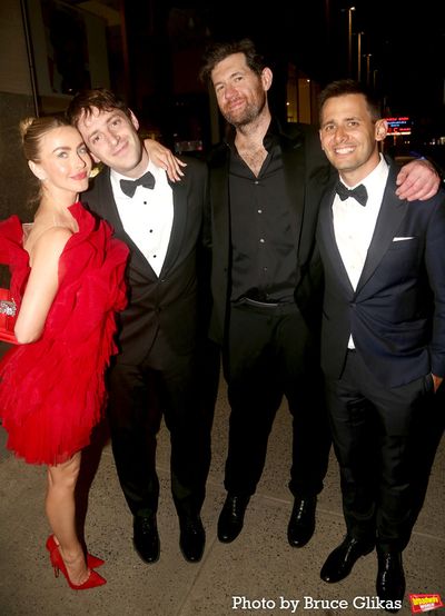 Julianne Hough, Alex Edelman, Billy Eichner and Benj Pasek Photo