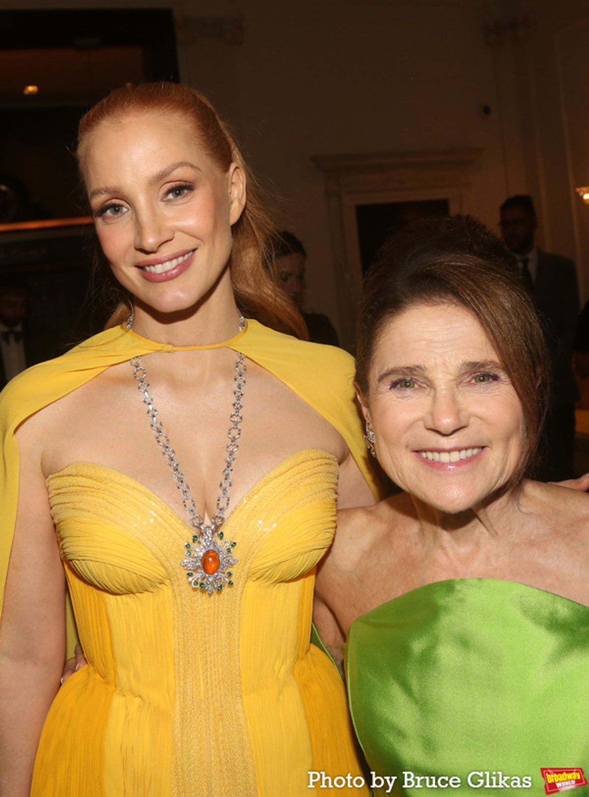 Jessica Chastain and Tovah Feldshuh at 