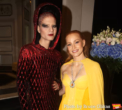 Jordan Roth and Jessica Chastain Photo