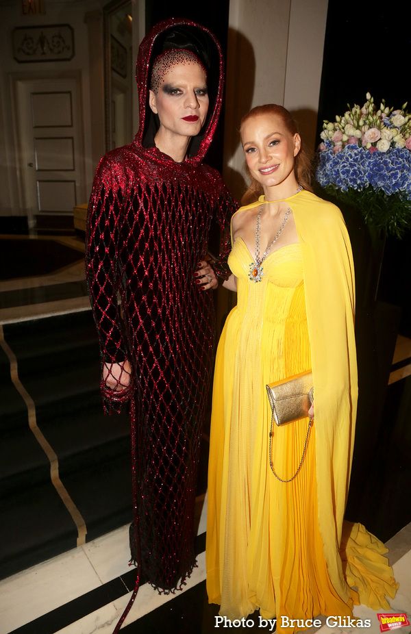 Jordan Roth and Jessica Chastain Photo