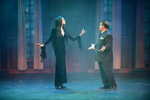 Stacey Harris* (Morticia) and Carlos Lopez* (Gomez) Photo