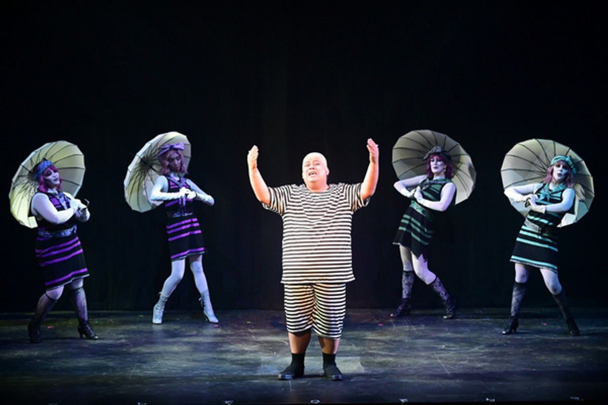 Hannah Hubbard, Zelda Carmen, Jay Paranada* (Uncle Fester), Lauren Dattis, and Sarah Rose at 