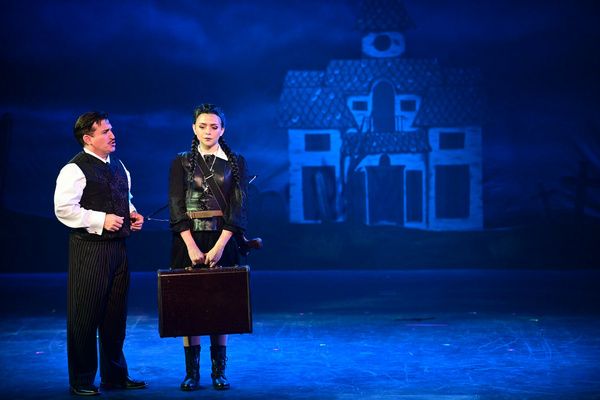 Carlos Lopez* (Gomez) and Sofie Flores (Wednesday)  Photo