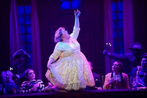 Cheryl Stern* (Grandma), Garrett Shin, Leo James Covitz (Pugsley), Kara Mikula* (Alice), Sofie Flores (Wednesday), Kyle Jack, and Alexander R os* (Lucas) @ BroadwayWorld Cheryl Stern* (Grandma), Garrett Shin, Leo James Covitz (Pugsley), Kara Mikula* (Alic Photo