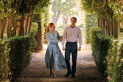 Ellie Bamber as Princess Bea and Nicholas Galitzine as Prince Henry Photo