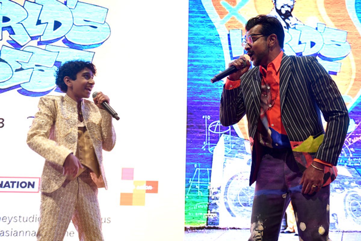 Manny Magnus and Utkarsh Ambudkar at 