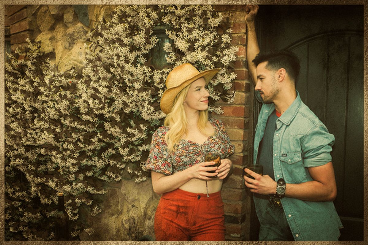 L-R: Emma Degerstedt as Samantha Fulton & Patrick Ortiz as Gustavo Brambilla. at 