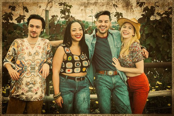 L-R: Will Riddle as Bo Barrett, Taylor Renee Henderson as Jo Fagnani, Patrick Ortiz a Photo