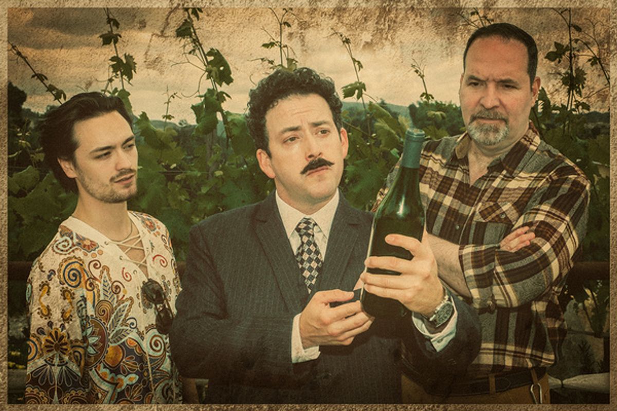 L-R: Will Riddle as Bo Barrett, Louis Pardo as Steven Spurrier & T.J. Mannix as Jim Barrett.  at 