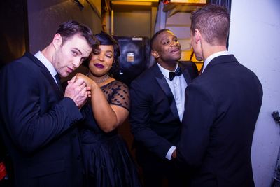 Sam Gravitte, Kathryn Allison , Jelani Remy, Luke Hawkins Photo