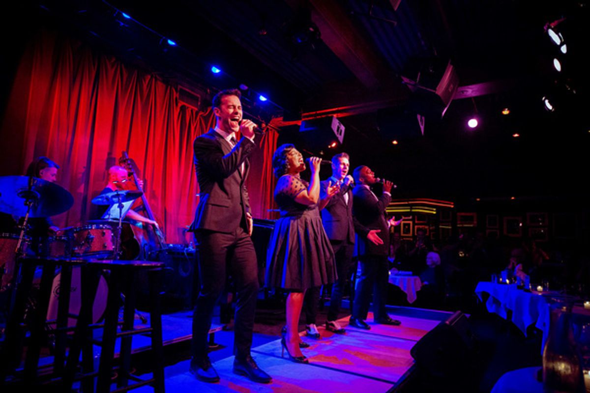 Sam Gravitte, Kathryn Allison, Luke Hawkins, Jelani Remy at 