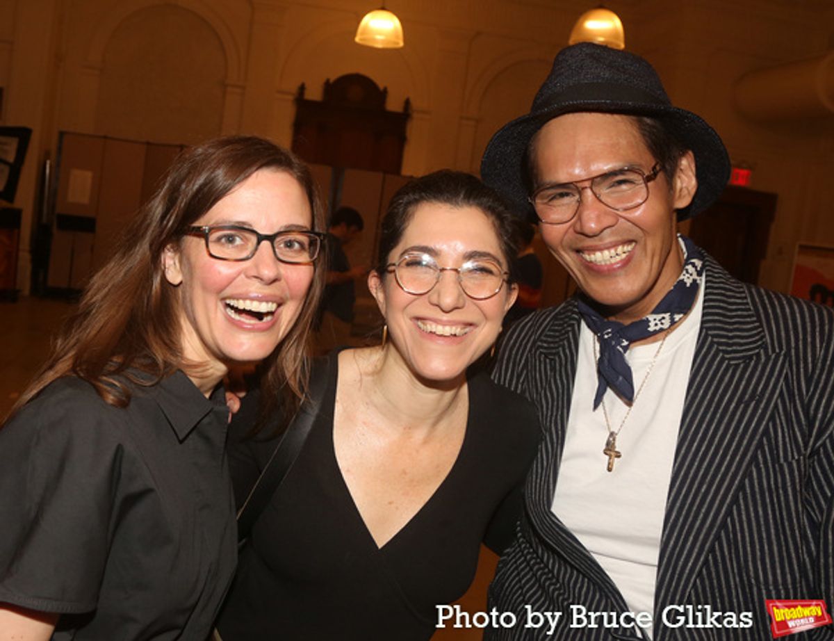 Artistic Director Lear deBessonet, Producer of Musical Theater for New York City Center Jenny Gersten and Producing Creative Director/Co-Set Designer Clint Ramos at 