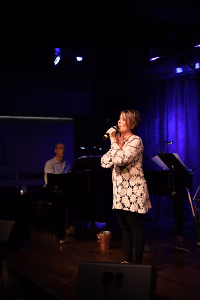 Susie Mosher and Musical Director Lon Hoyt. Photo