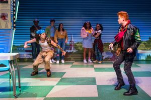 Wayne Wilson, Zach Rand, Maria Habeeb, Maya Lagerstam,
Brittany Nicole Williams; Front: Carlos Alcala and Carson Stewart
@ BroadwayWorld Wayne Wilson, Zach Rand, Maria Habeeb, Maya Lagerstam,
Brittany Nicole Williams; Fr Photo