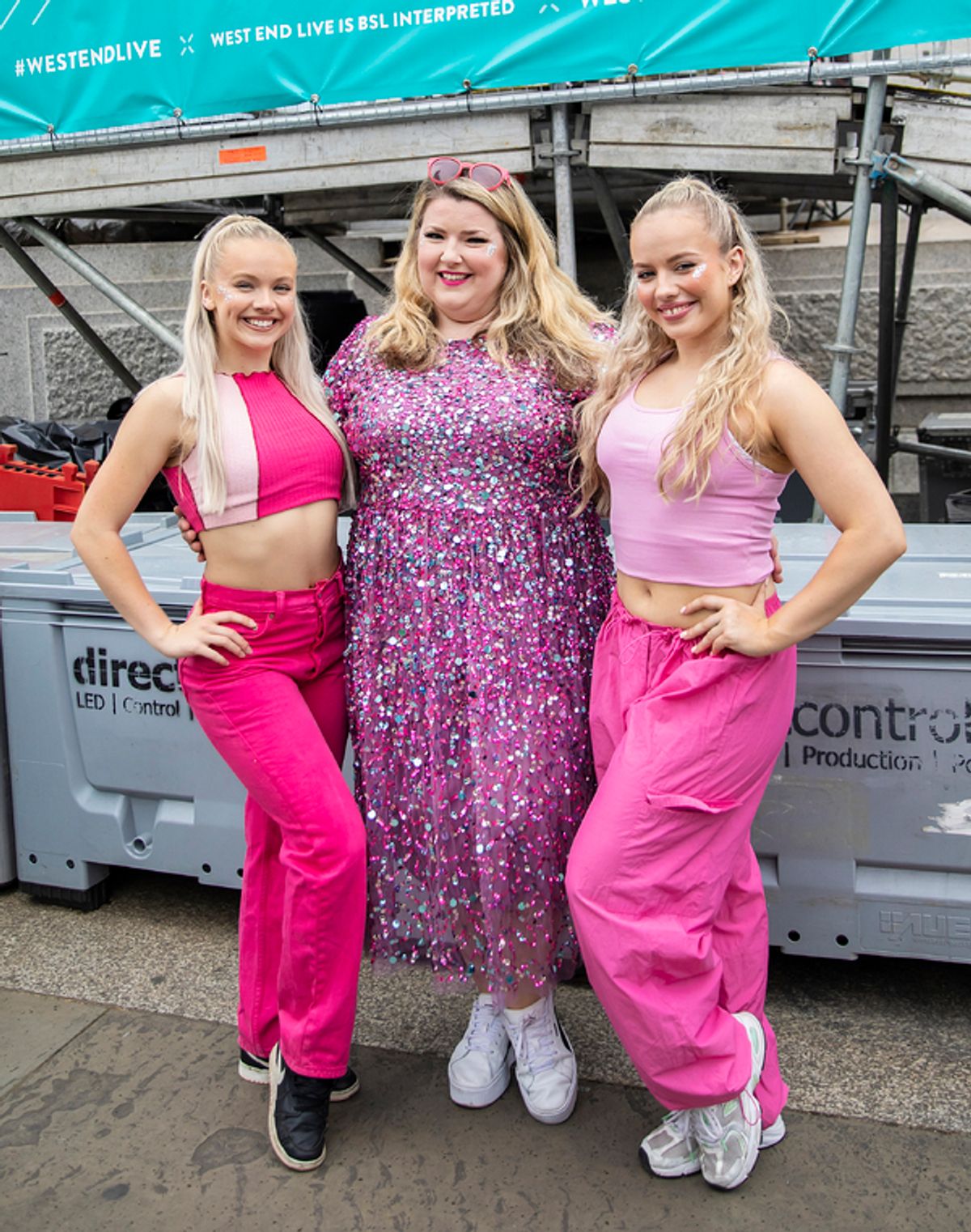 Grace Hopkins, Leanne Jones and Amelie Varennes-Cooke  at 