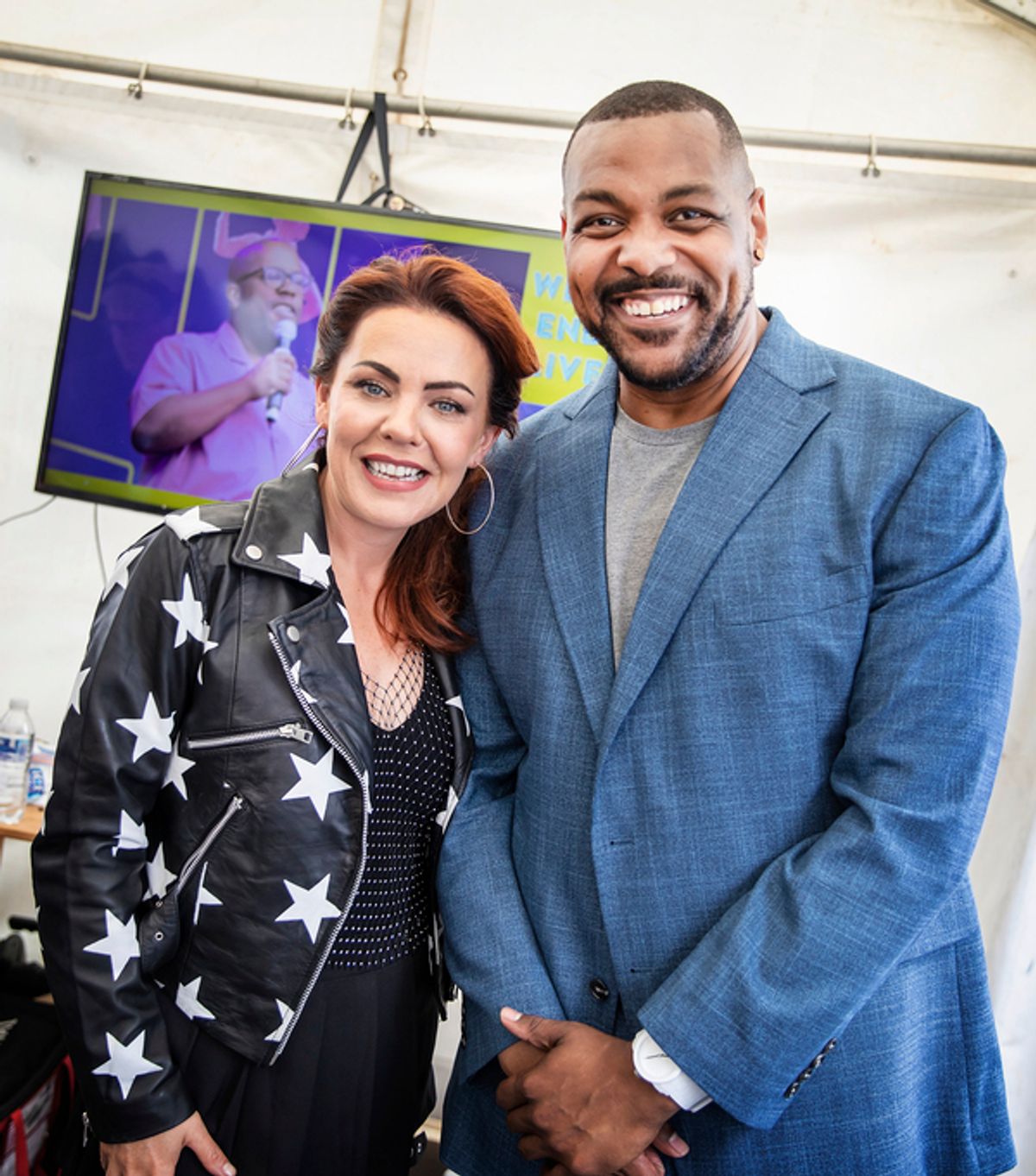 Rachel Tucker and Trevor Dion Nicholas  at 