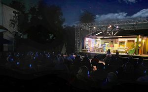 ?Last Summer at Bluefish Cove? performing on the Fountain?s outdoor stage  Photo cour Photo