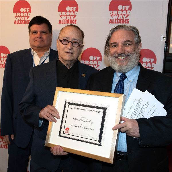 David Gersten and Peter Breger with David Rothenberg (center) Photo