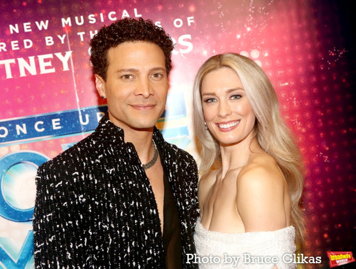 Justin Guarini and Briga Heelan at 