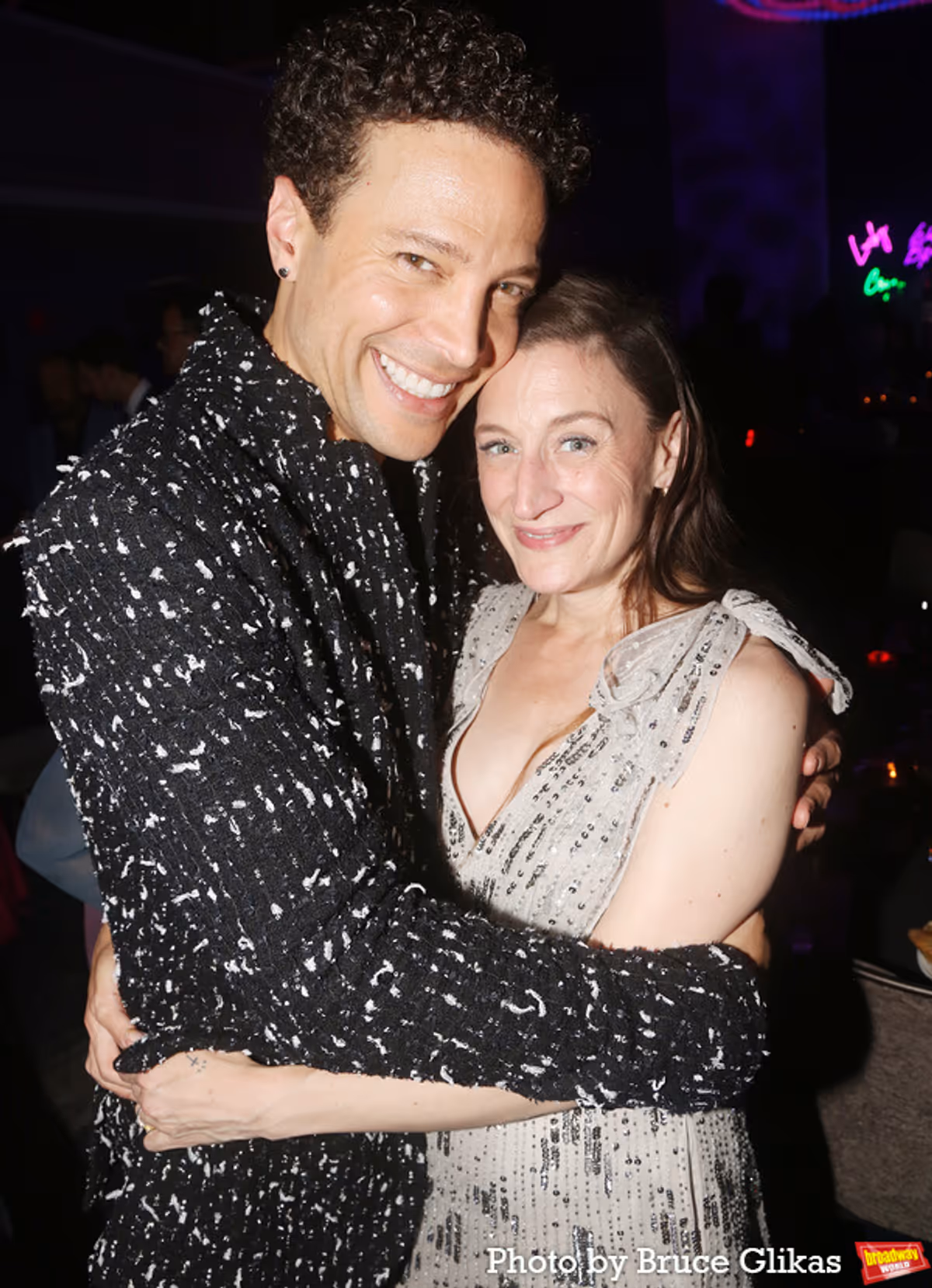 Justin Guarini and wife Reina Capodici at 