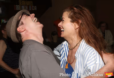 Sean Hayes and Debra Messing  Photo