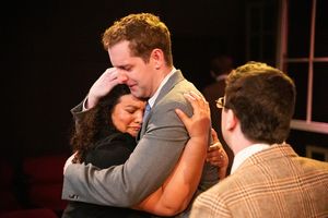 Brittney Brown (Mary Flynn), Dustin Rothbart (Charley Kringas) and Christopher Johnson (Franklin Shepard) @ BroadwayWorld Brittney Brown (Mary Flynn), Dustin Rothbart (Charley Kringas) and Christopher Johnso Photo