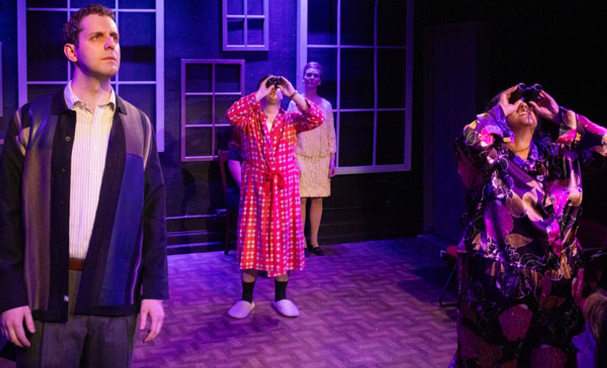 Christopher Johnson (Franklin Shepard), Dustin Rothbart (Charley Kringas) and Brittney Brown (Mary Flynn) at 