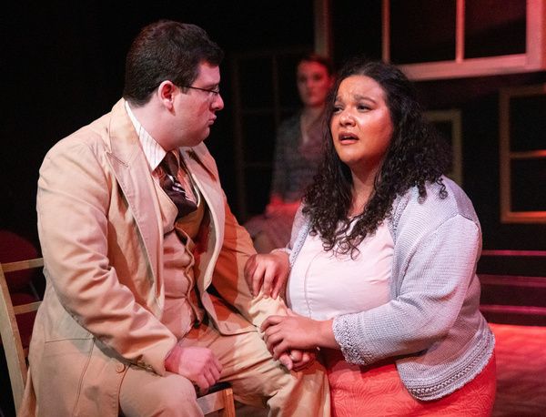 Dustin Rothbart (Charley Kringas) and Brittney Brown (Mary Flynn) Photo