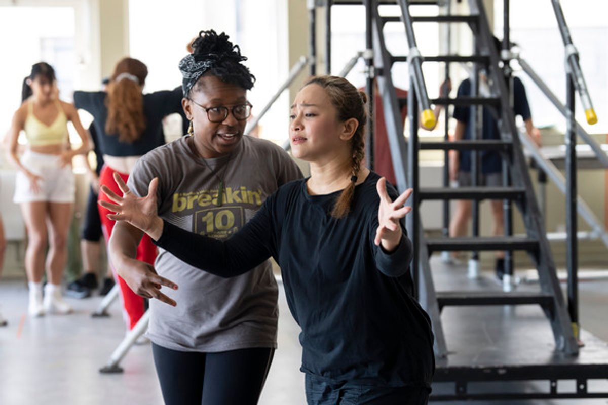 Jade Hackett and Joanna Ampil at 