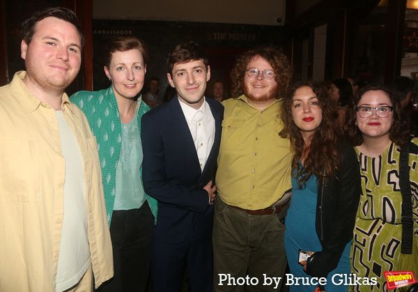 Alex Edelman, Rebecca Fuller and The Family of Director Adam Brace Photo