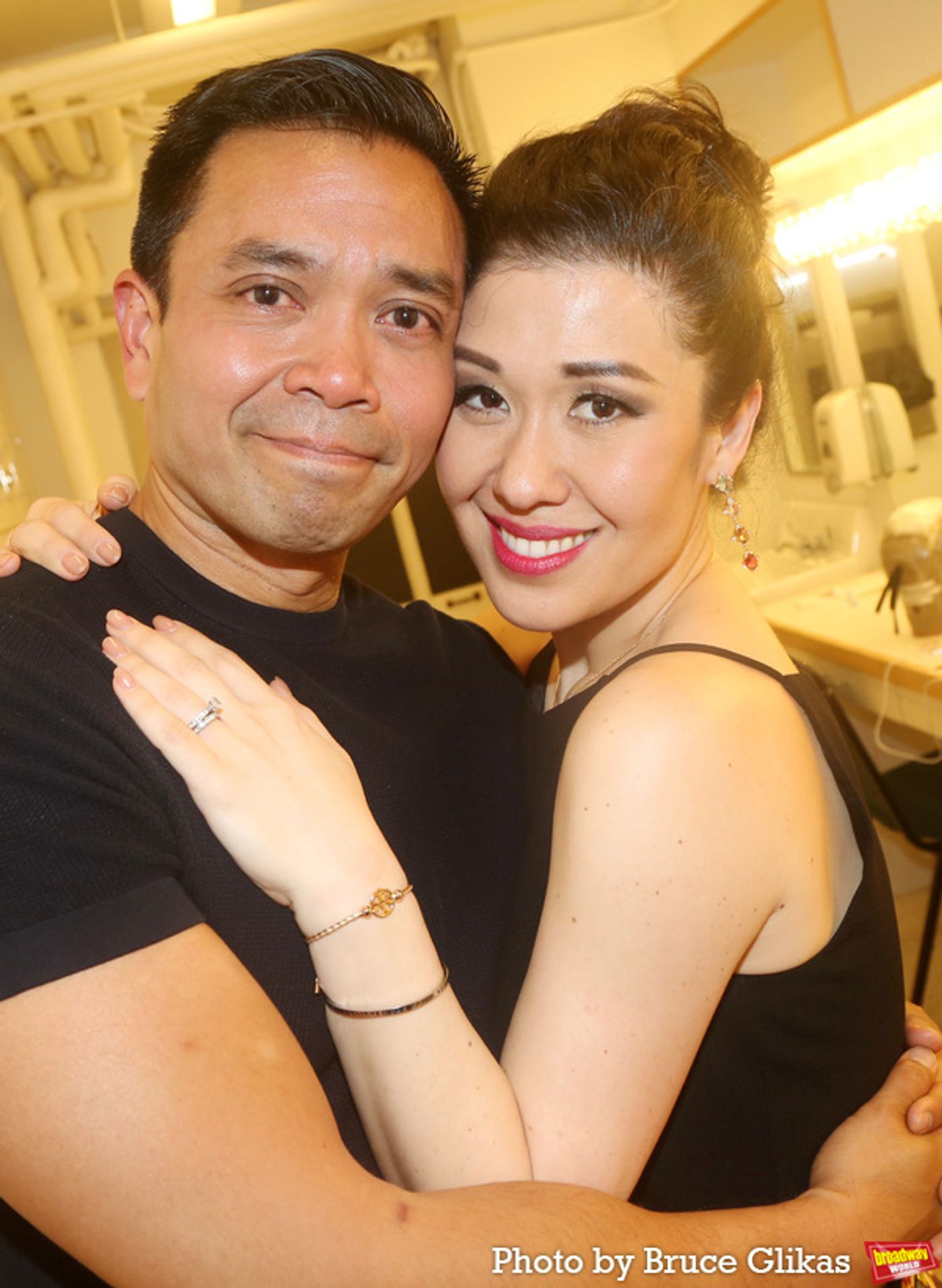 Exclusive Photos: Victoria Clark and Jose Llana Visit Backstage at THE LIGHT IN THE PIAZZA  Image