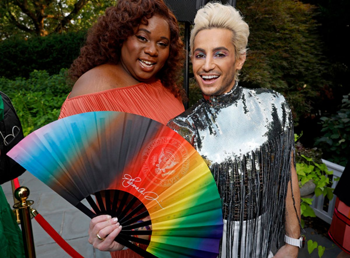 Alex Newell and Frankie Grande  at 
