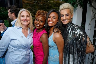 GLAAD President & CEO Sarah Kate Ellis, Karine Jean-Pierre, Ariana DeBose, and Franki Photo