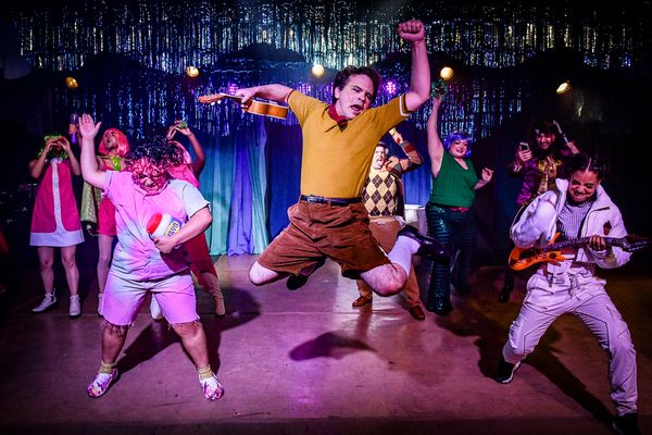 (front center) Frankie Leo Bennett with (left to right) Kelcy Taylor, Quinn Simmons,  Photo