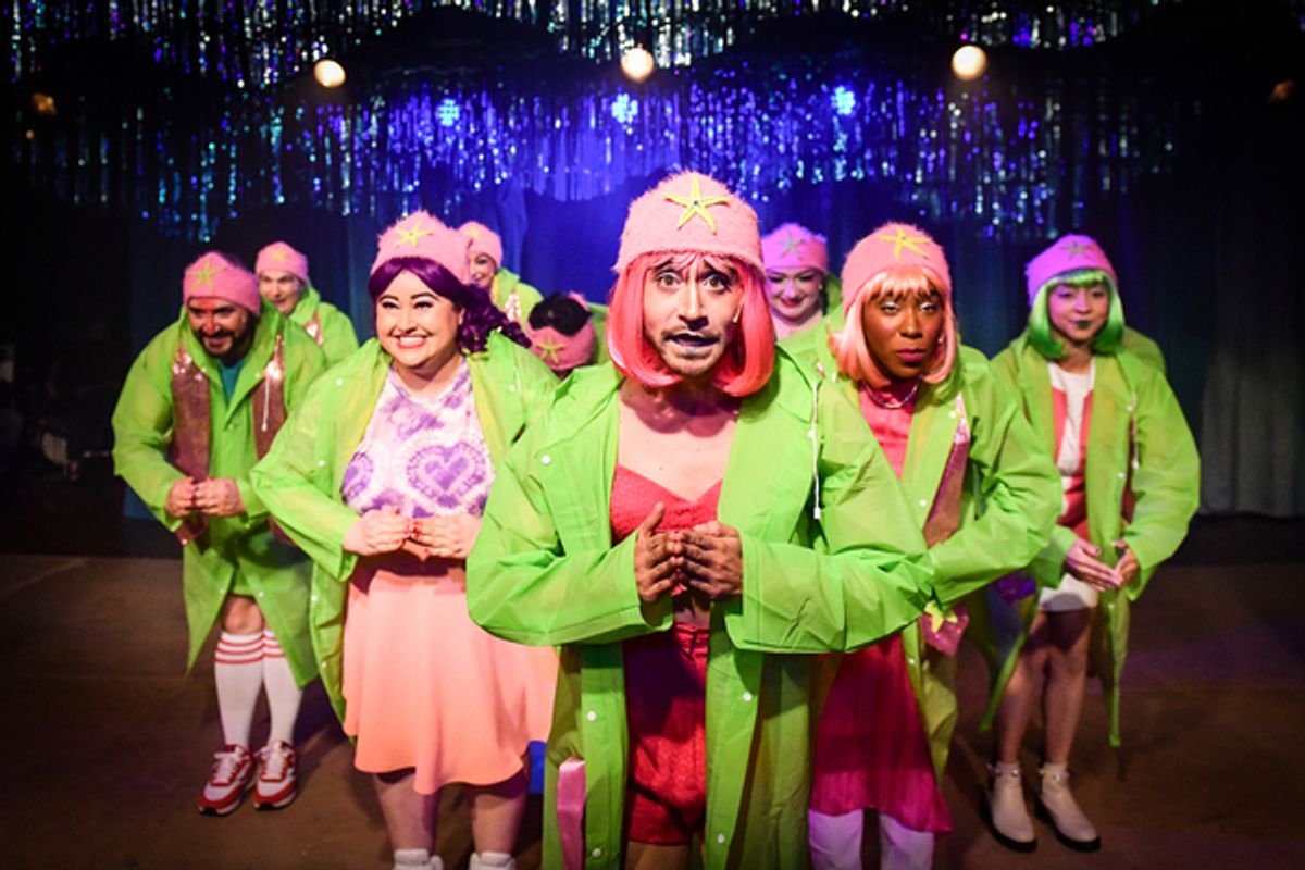 (front, l to r) Jennifer Ledesma, Quinn Simmons and Nataki Rennie with (back, l to r) Shane Roberie, Nicky Mendelsohn, Sydney Genco, Maddison Denault and Kelcy Taylor  at 