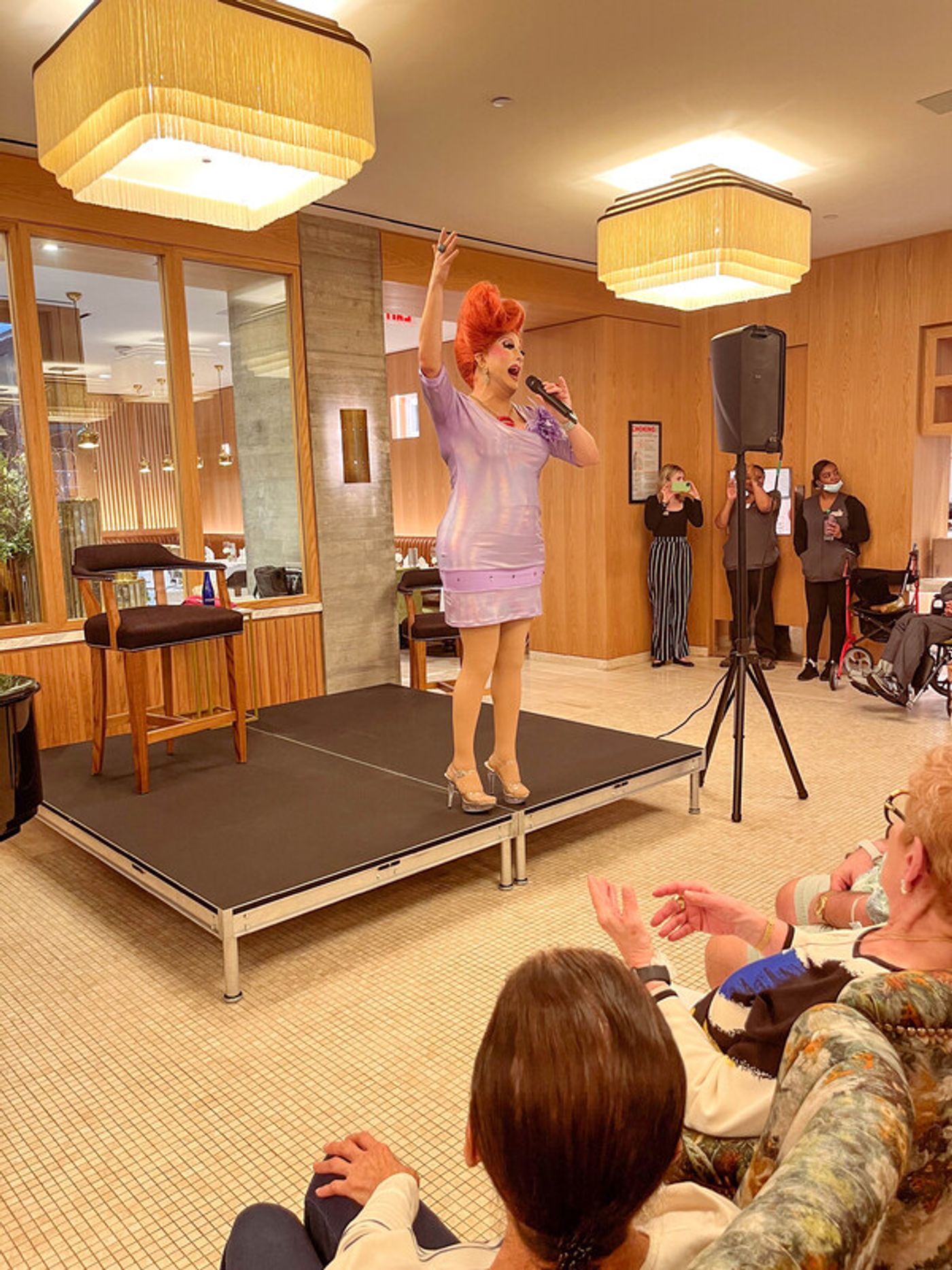 Photos: NYC Drag Queens Sing Showtunes To Seniors at Inspīr Carnegie Hill  Image