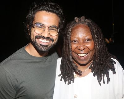 Taha Mandviwala and Whoopi Goldberg Photo