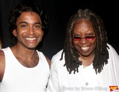 Hiran Abeysekera and Whoopi Goldberg  Photo