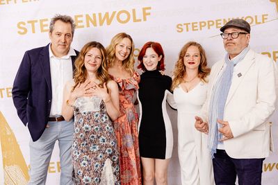 Ian Barford, Kate Arrington, Judy Greer, Nicole Scimeca, Caroline Neff, and Terry Kin Photo