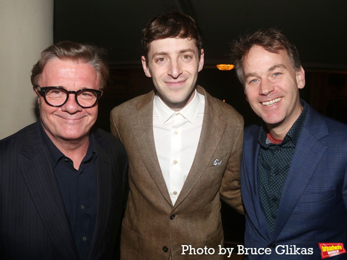 Nathan Lane, Alex Edelman and Mike Birbiglia at 