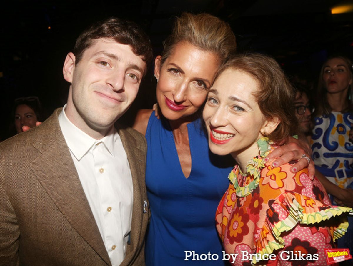 Alex Edelman, Alysia Reiner and Regina Spektor at 