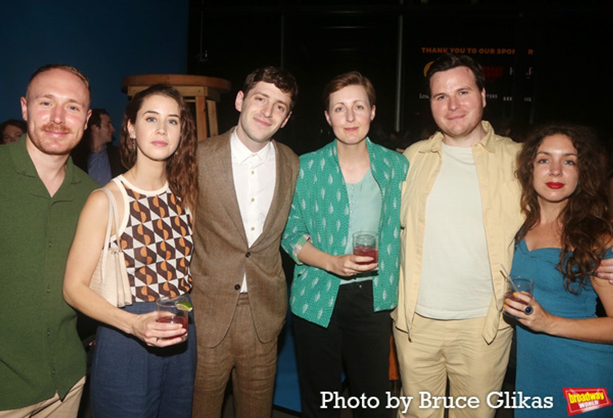 Joshua Lay, Liz Kingsman, Alex Edelman, Family of Director Adam Brace and Rebecca Fuller at 