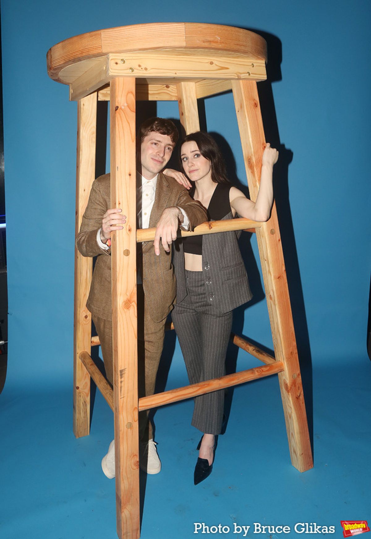 Alex Edelman and Rachel Brosnahan at 